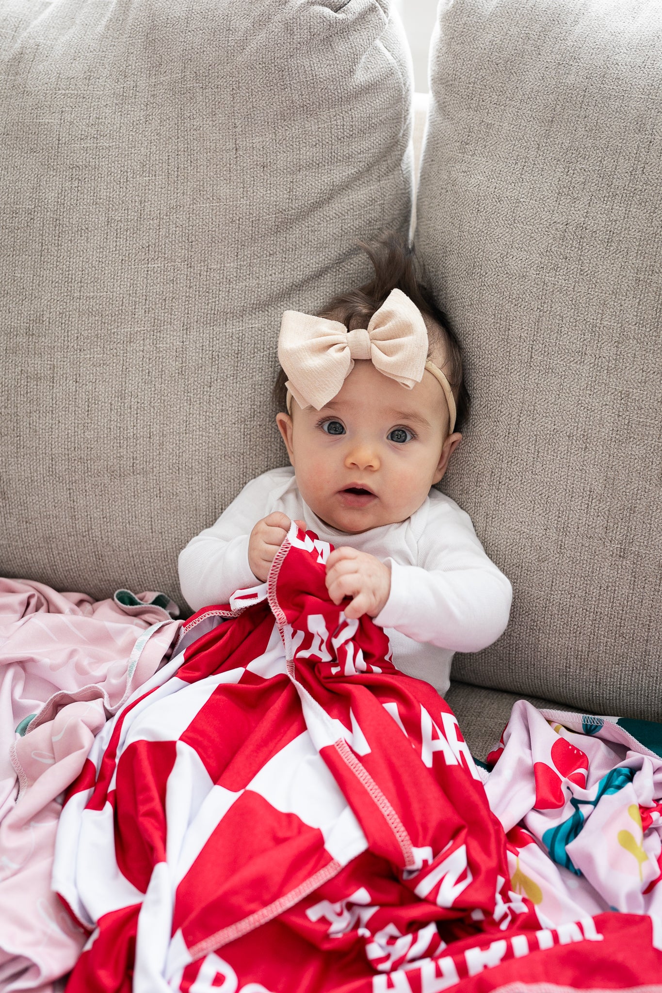 Red Checkered 2-Sided Swaddle