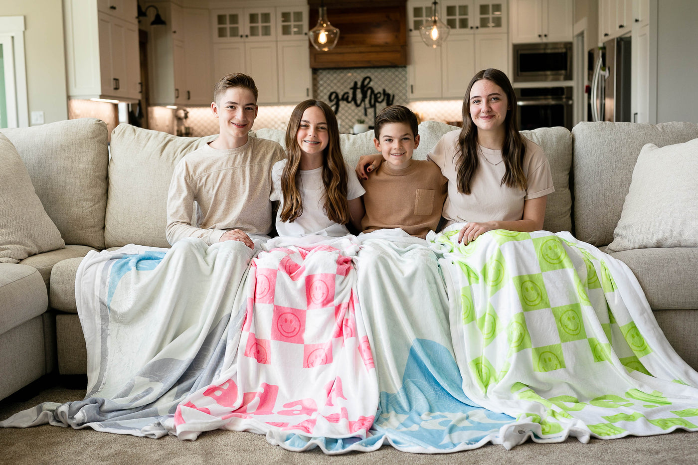 Pink Checkered Blanket