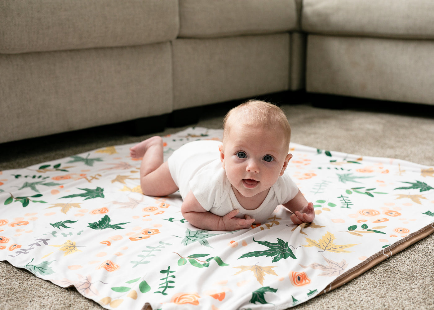 Fall Floral 2-Sided Swaddle