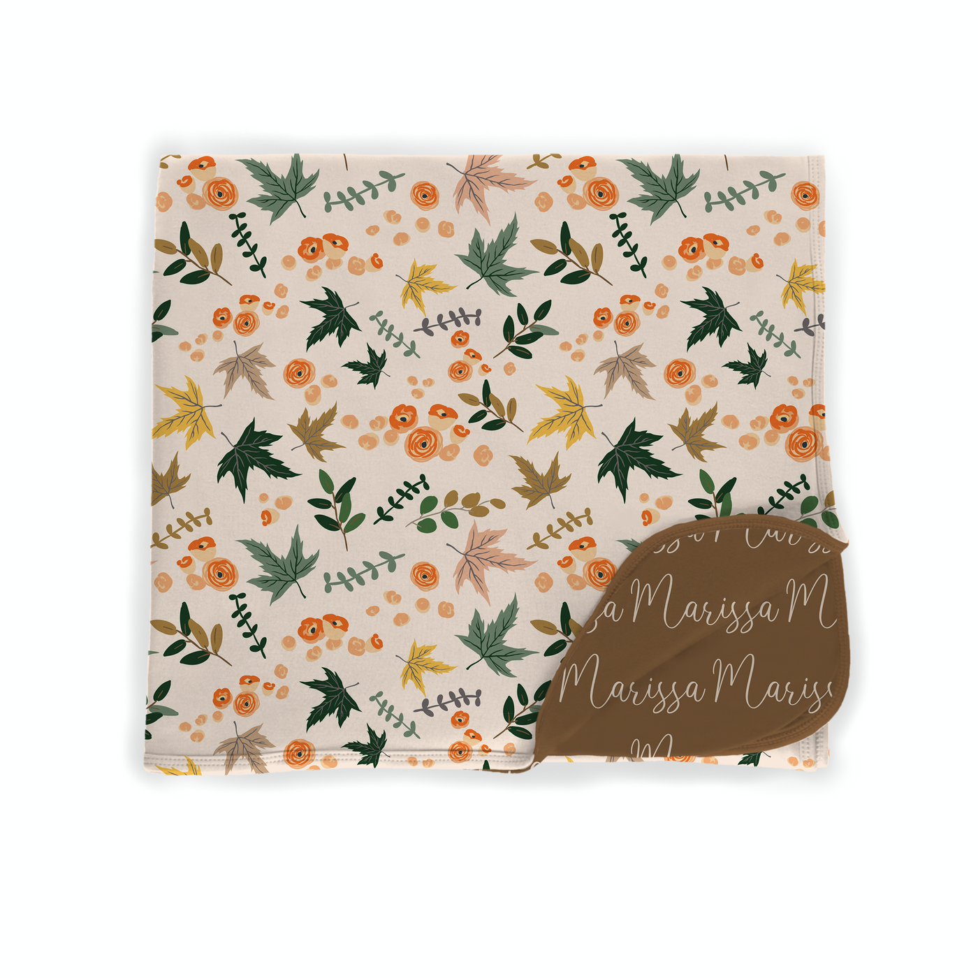 Fall Floral 2-Sided Swaddle