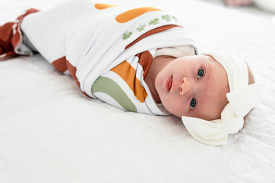 Boho Rainbow Shamrock 2-Sided Swaddle