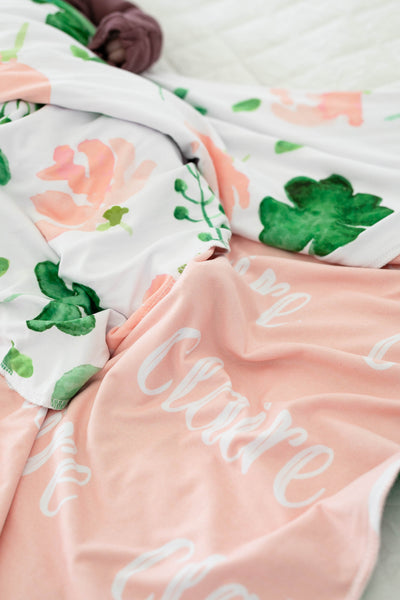 Pretty in Pink Shamrock 2-Sided Swaddle