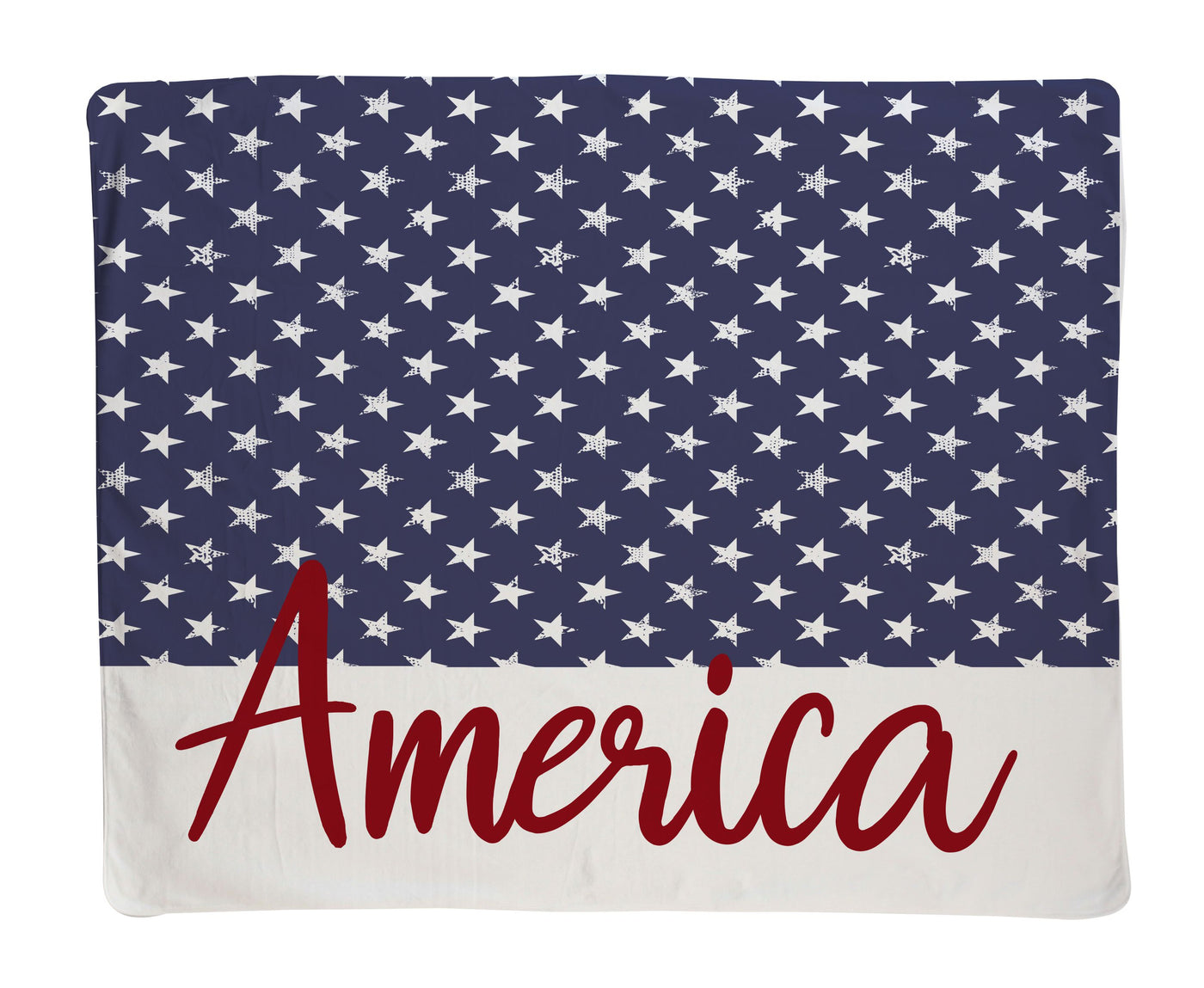 Large Blue Stars AMERICA Blanket