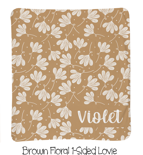 Brown Floral Lovie