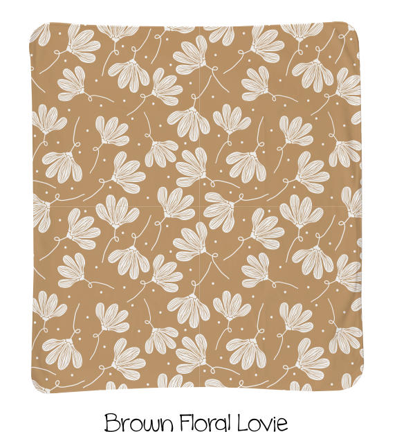 Brown Floral Lovie