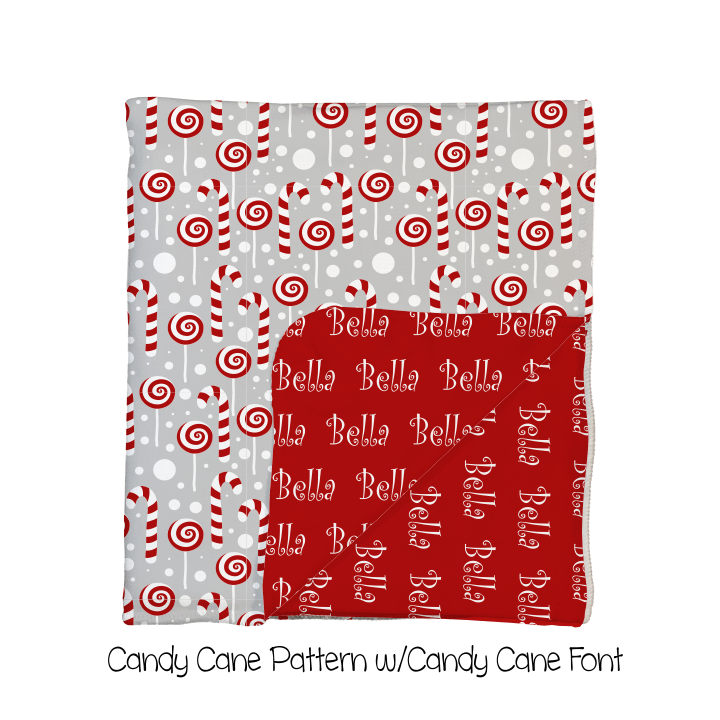 Candy Cane 2-Sided Swaddle