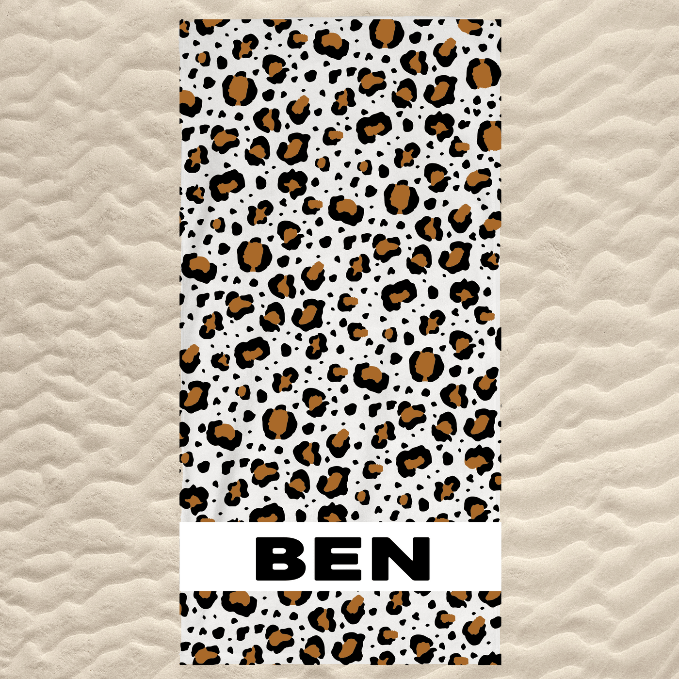 Cheetah Vertical Design Towel - Choose your color!