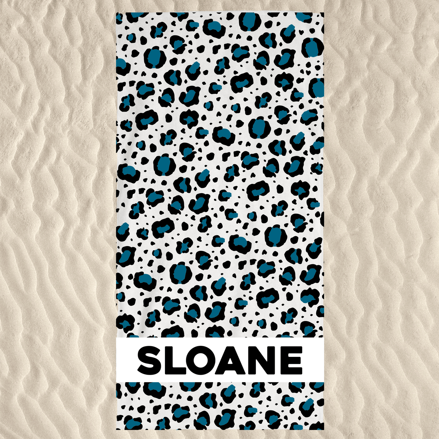 Cheetah Vertical Design Towel - Choose your color!