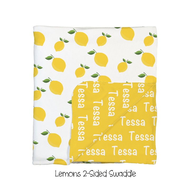 Lemons 2-Sided Swaddle