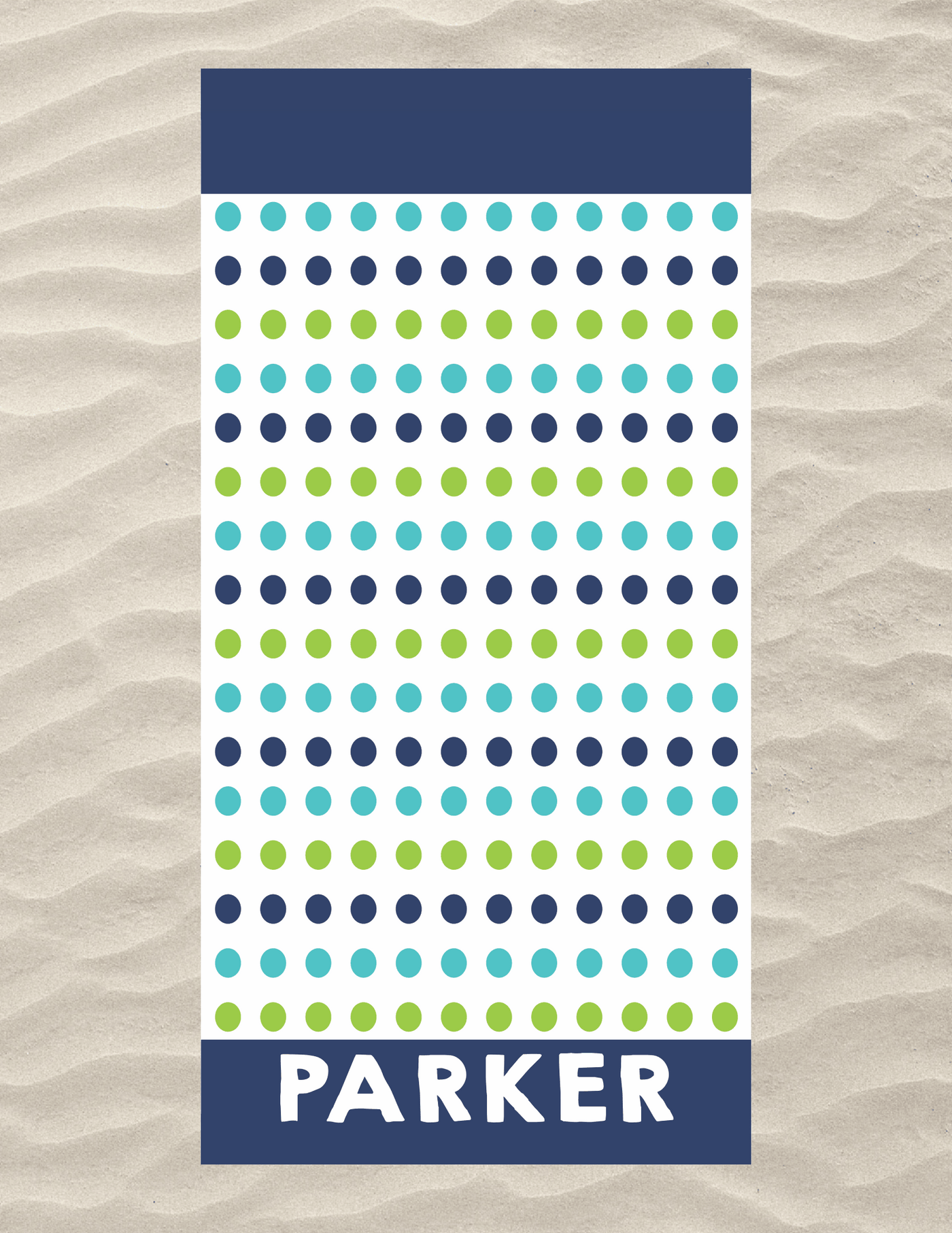 Dots Beach Towel 2 Color Options