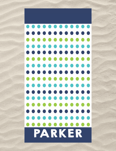 Dots Beach Towel 2 Color Options