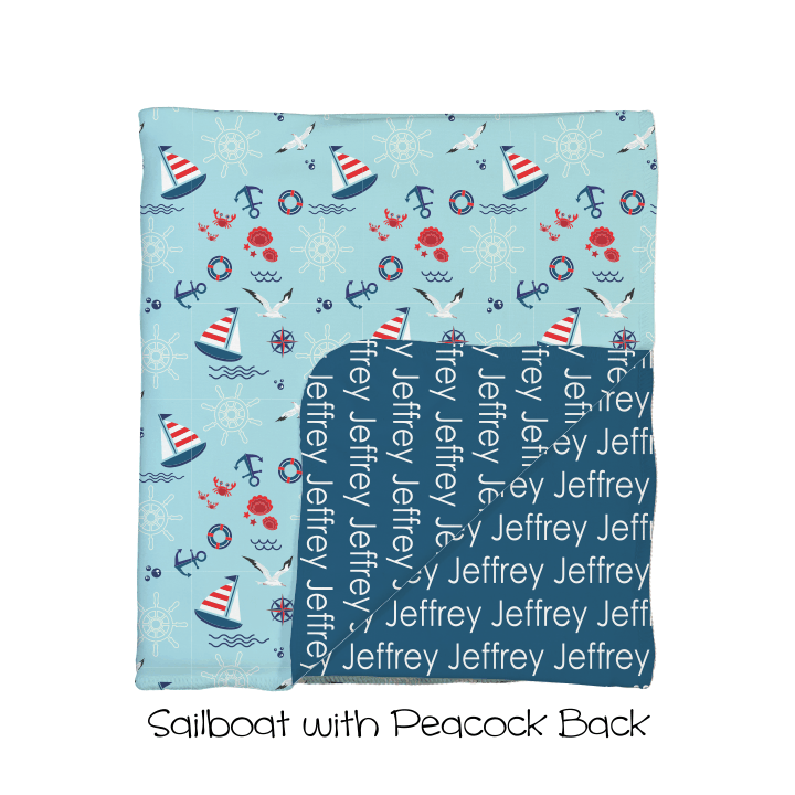 Sailboat 2-Sided Swaddle