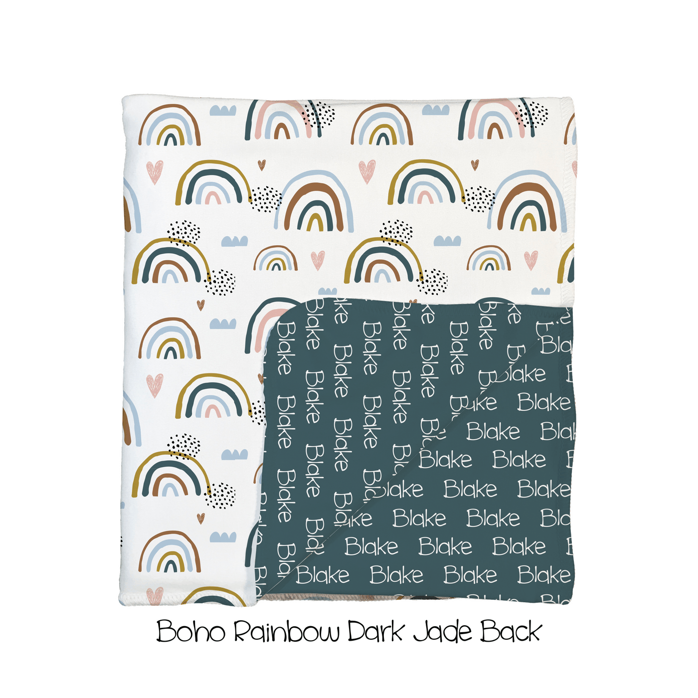 Boho Rainbow 2-Sided Swaddle