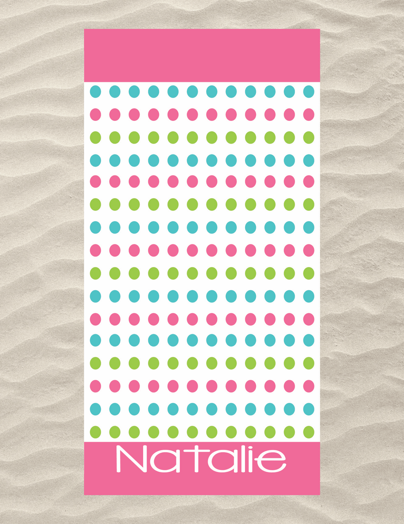 Dots Beach Towel 2 Color Options